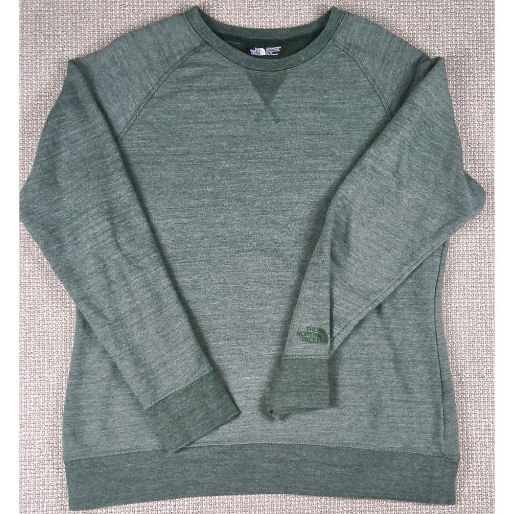 The North Face Women's XL Sage Green Heather Crewneck Fleece Sweatshirt